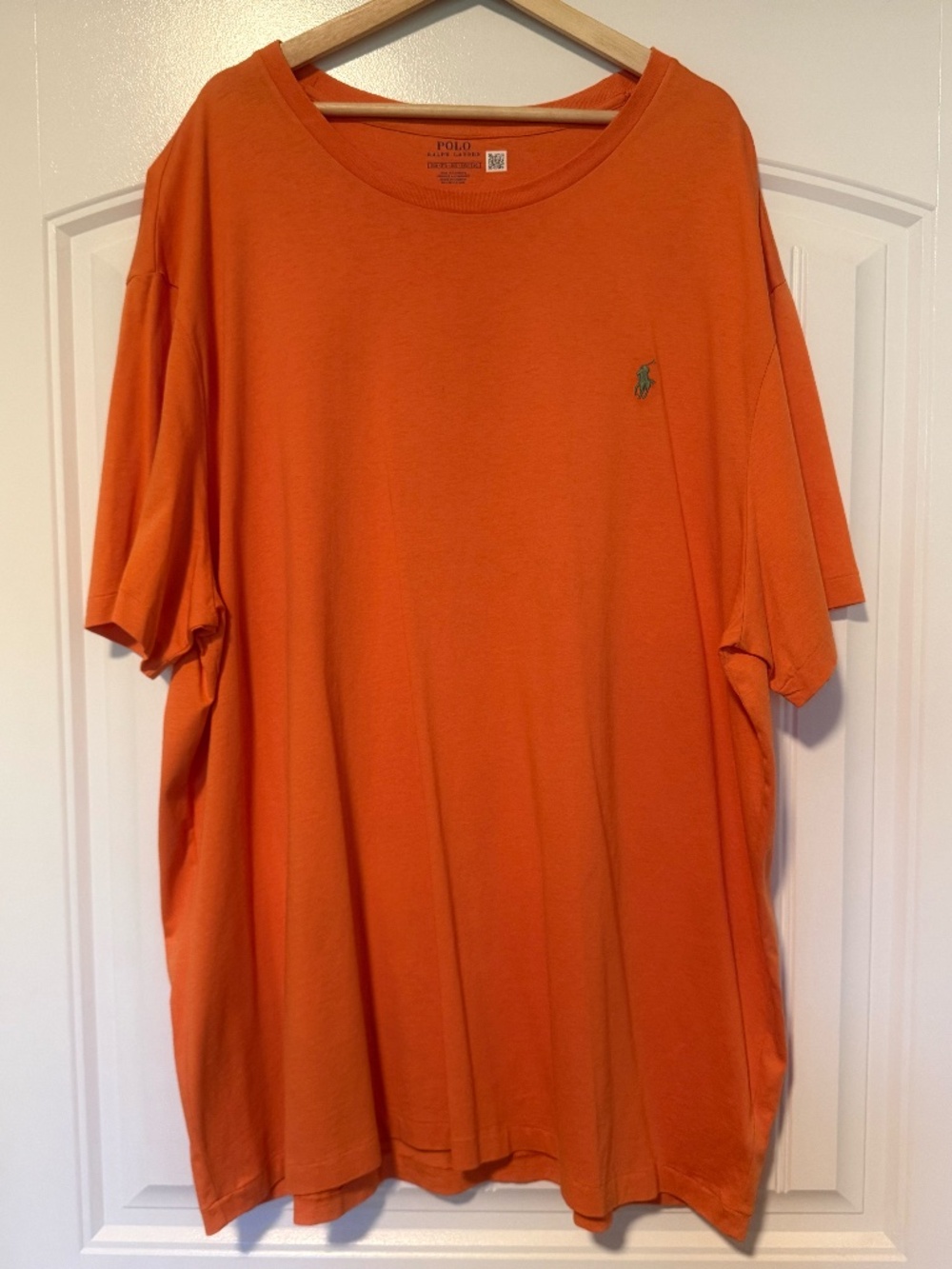Polo Ralph Lauren Orange T Shirt Men’s 3XB Big & Tall Green Pony